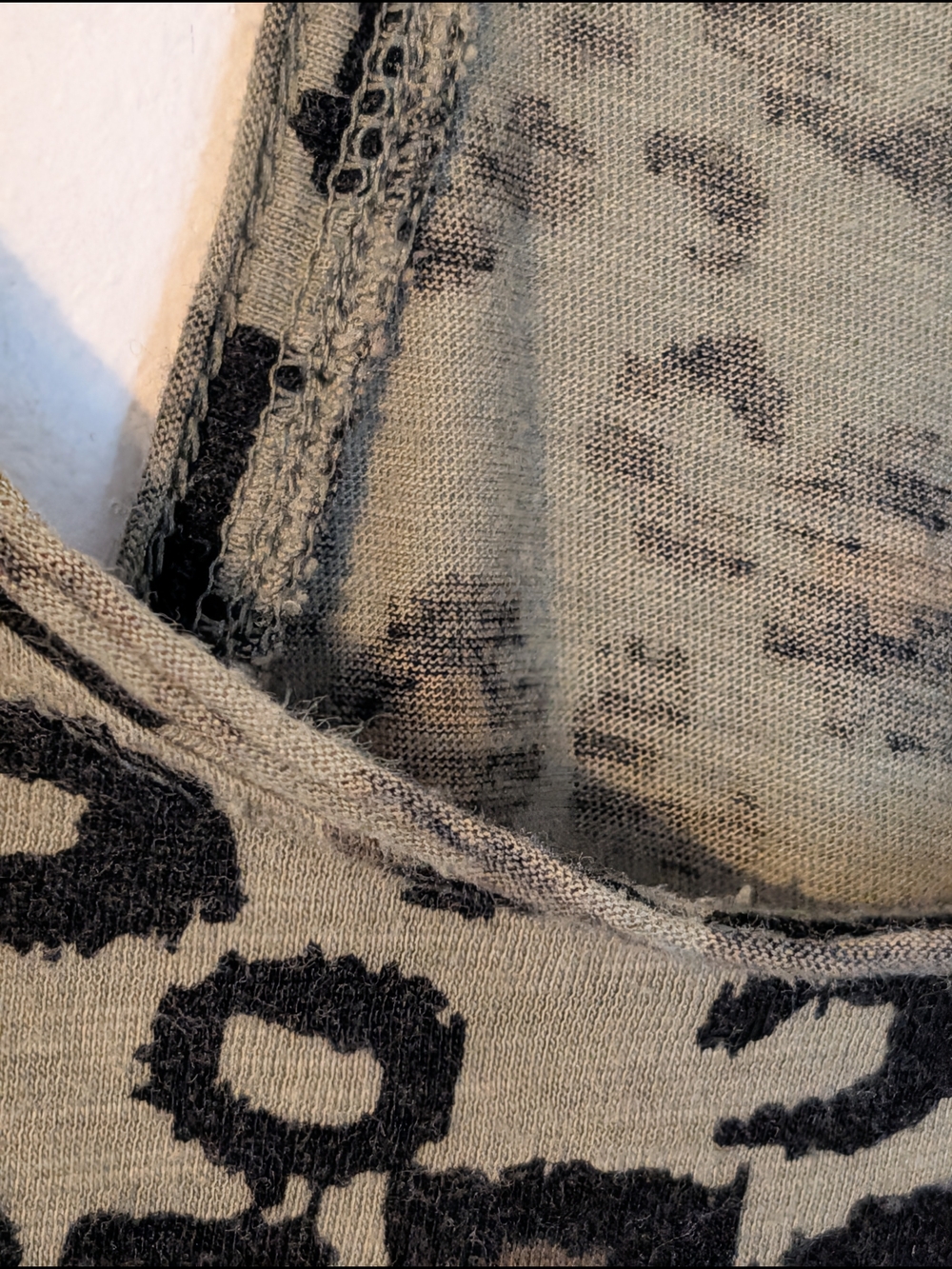 Rock & Republic Olive Green Leopard Print Racerback Tank - Picture 4 of 4